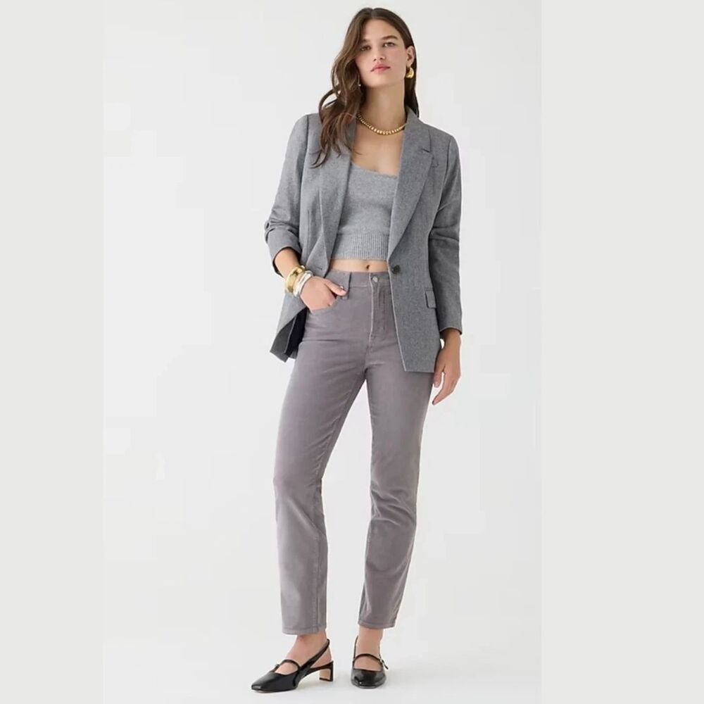 J. Crew Vintage Slim-Straight Corduroy Pant in Vintage Dove Size 28